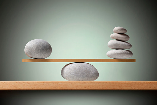 Balancing Stones On The Shelf.